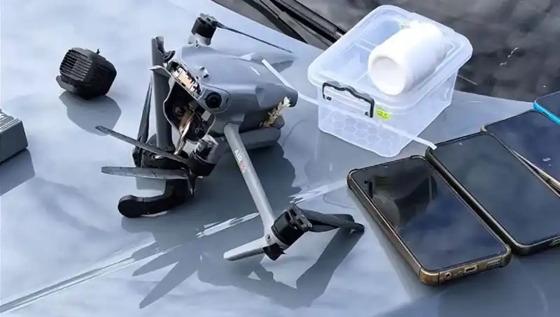 Uyuşturucu Sevkiyatı İçin Kullanılan Drone, Güvenlik Güçlerince Vurularak Düşürüldü