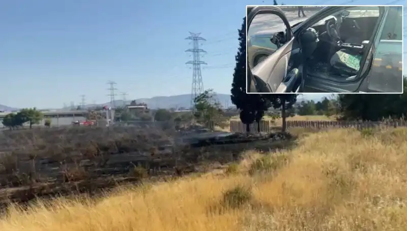İzmir'de Otluk Alanda Feci Yangın! AVM Otoparkına Sıçradı