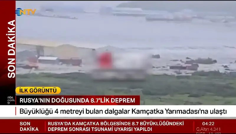 Kamçatka Kıyılarına Ulaşan İlk Tsunami Dalgaları: Tehlike Alarmı