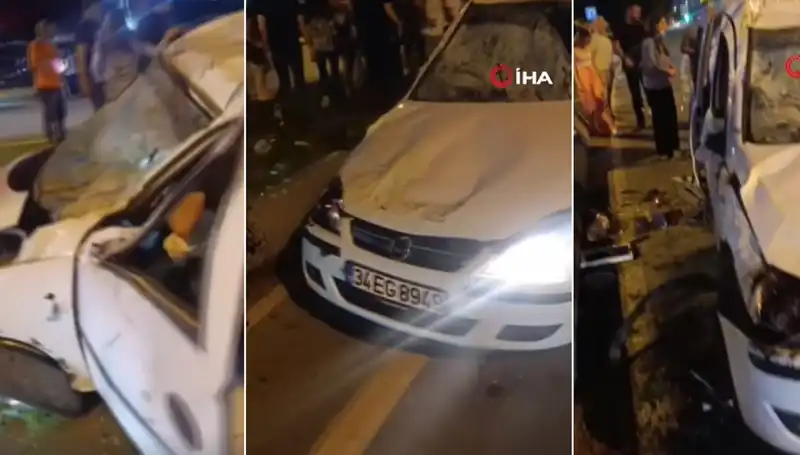 İstanbul Sahil Yolunda Ucuz Atlatılan Kazada Korku Dolu Anlar
