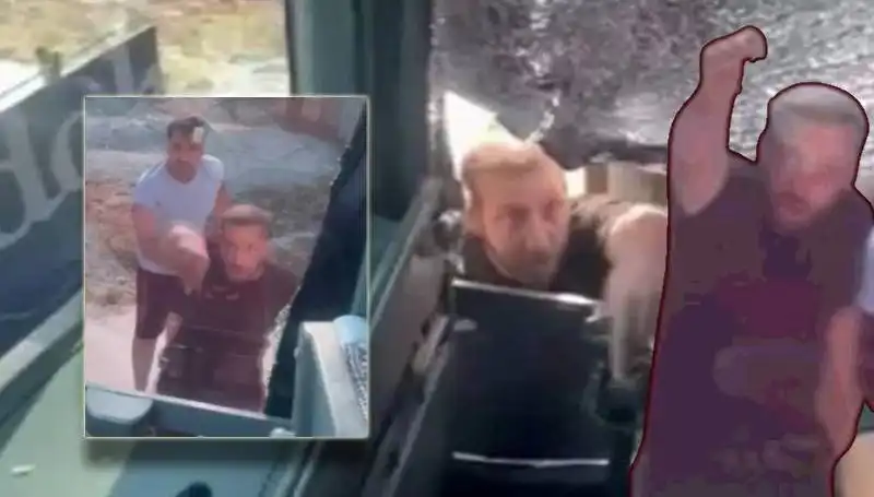 Turist Otobüsüne Taşlı Saldırı: Şoför Yaralandı